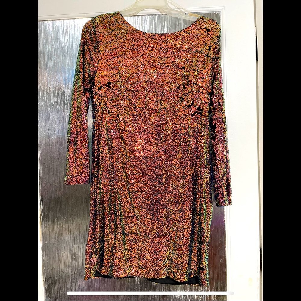 Mini sequin cocktail dress